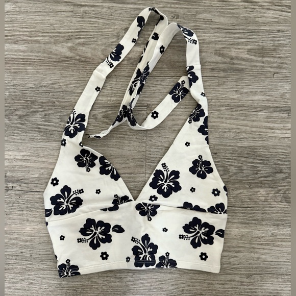 Garage Floral Halter Top - Picture 1 of 3